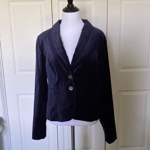 ModCloth velvet blue blazer